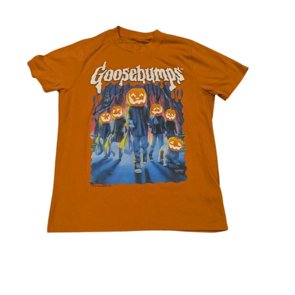Abercrombie Kids Goosebumps Relaxed Graphic Orange Tee 17/18